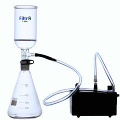 500ml Buchner Flask Kit with Filtr8 Pro Buchner Flask with Filtr8 Pro Buchner Funnel Vacuum Pump | buchner funnel kit | vacuum pump buchner funnel | buchner funnel vacuum pump