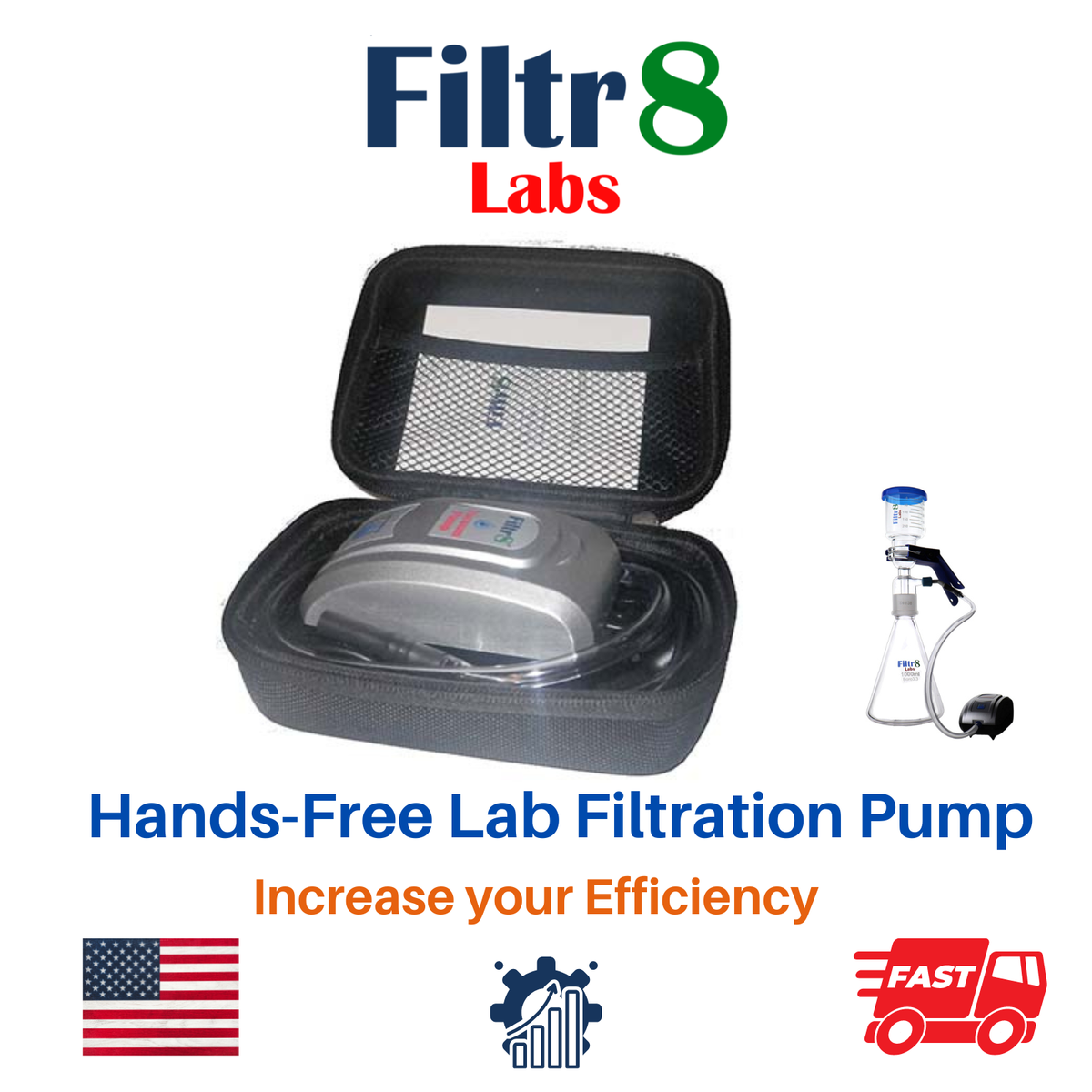 Filtr8 Vacuum Filtration Pump UK Plug Filtr8 Labs