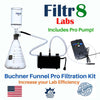 Buchner Flask with Filtr8 Pro Vacuum Pump | buchner funnel kit | vacuum pump buchner funnel | buchner funnel vacuum pump