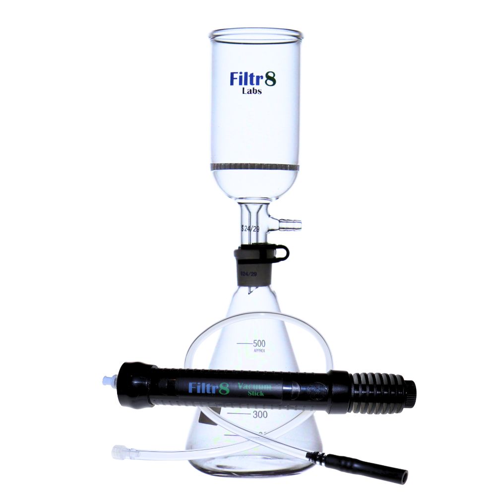 Filtr8 Buchner Funnel Filtration Kit with Vacuum Stick