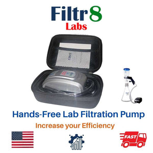 thumbnail image 2 of Filtr8 Labs Hands-Free Vacuum Filtration Kit With Pump - Borosilicate Glass, 500/1000ml 2 of 5