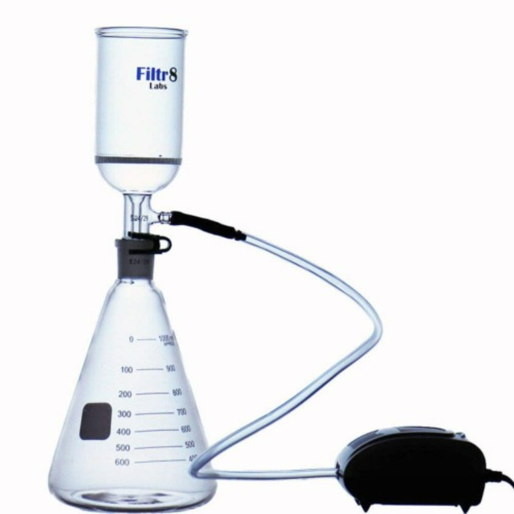 Buchner Funnel Vacuum Pump Kit HandsFree Filtr8 Labs